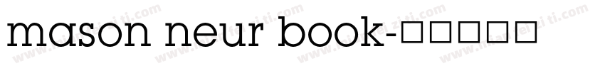 mason neur book字体转换